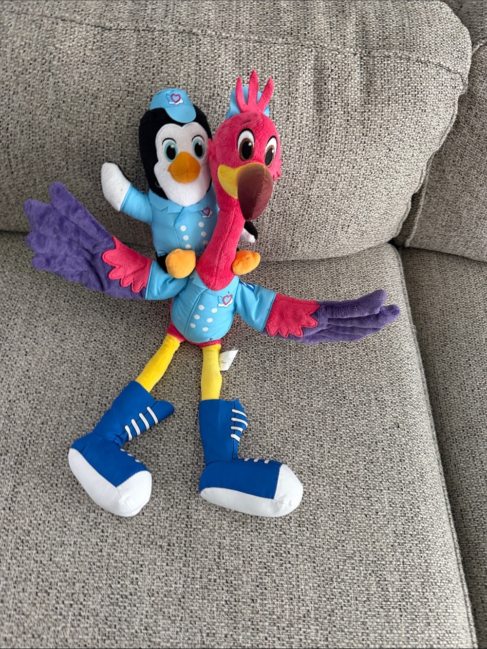 Jr. TOTS T.O.T.S. Talk and Flap Pip & Freddy 20" Plush Toy Sound Moves Disney